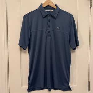 Travis Mathew Blue Polo Size Medium
